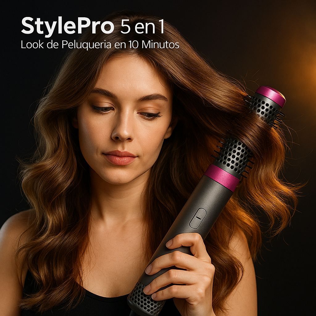 StylePro 5 en 1: Look de Peluquería en 10 Minutos