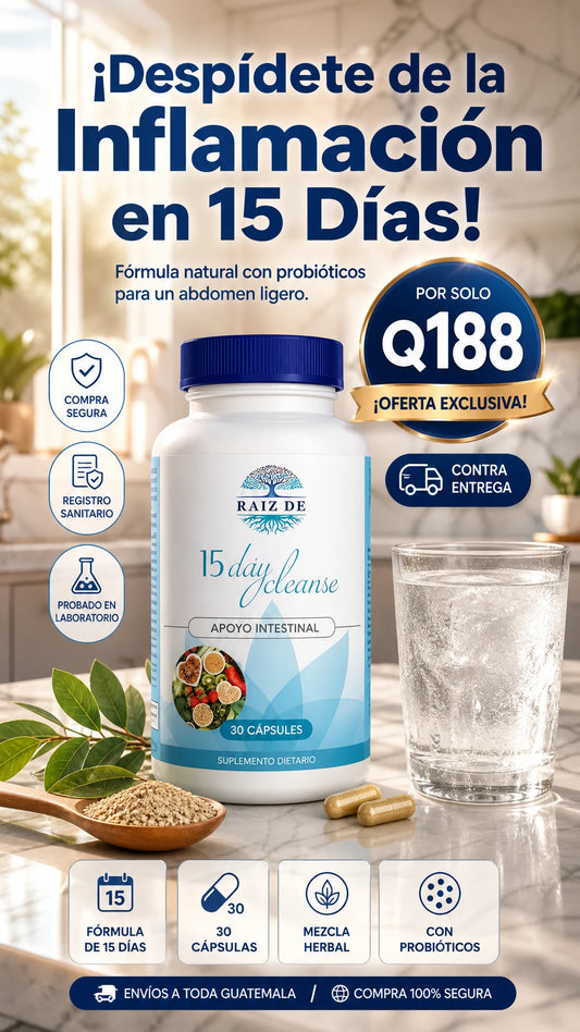 Limpieza intestinal de desintoxicación digestiva de 15 días - Senna, Cascara Sagrada, cáscara de psyllium y probióticos